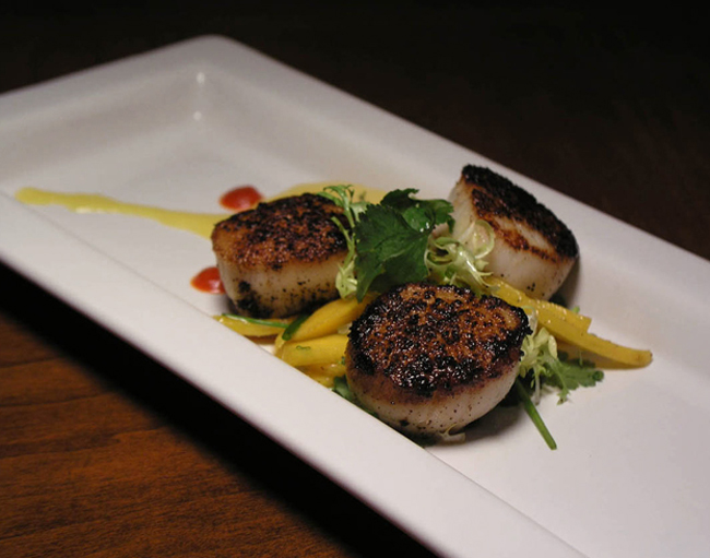 Pan Seared Diver Scallops with 